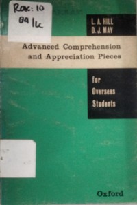 ADVANCED COMPREHENSION AND APPRECIATION PIECES