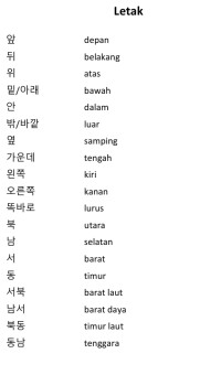 E-BOOK BAHASA KOREA LETAK
