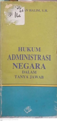 HUKUM ADMINISTRASI NEGARA DALAM TANYA JAWAB