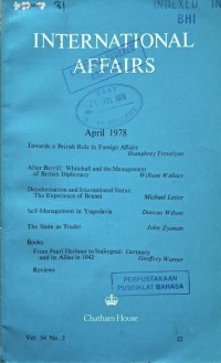 INTERNATIONAL AFFAIRS
