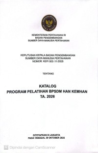 Image of KATALOG PROGRAM PELATIHAN BPSOM HAN KEMHAN TA . 2026