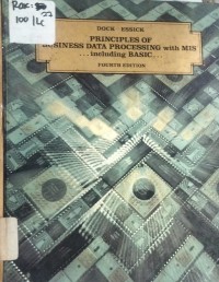 PRINCIPLES OF BUSINESS DATA PROCESSING