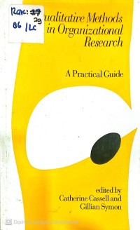 Image of QUALITATIVE METHODS IN ORGANIZATIONAL RESEARCH